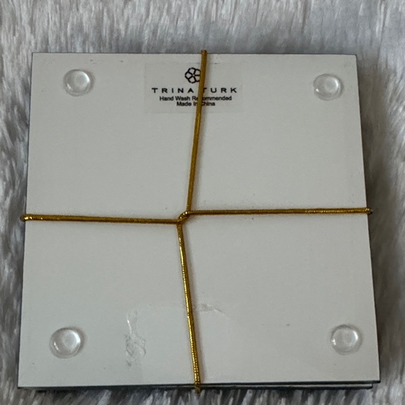 Trina Turk Black and Striped Coaster Set - Picture 5 of 7